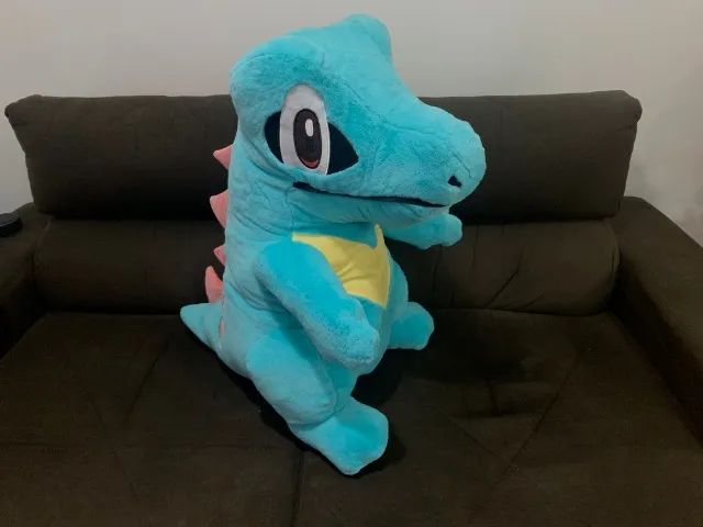 Pelúcia Pokemon Totodile Importada Crocodilo Tipo Água 19 Cm