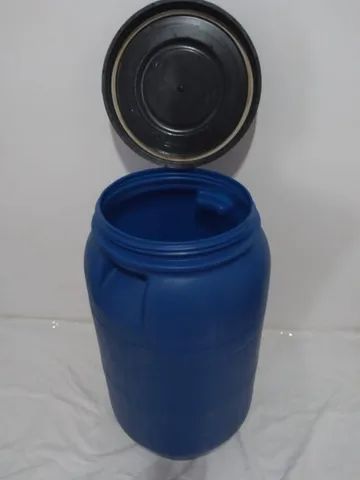 Bombona/Barrica/Tambor de plástico 80 litros com tampa de rosca-resistente - Foto 3