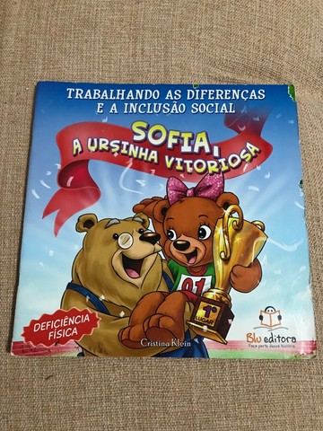 Livro Sofia, A Ursunha Vitoriosa (deficiência física)