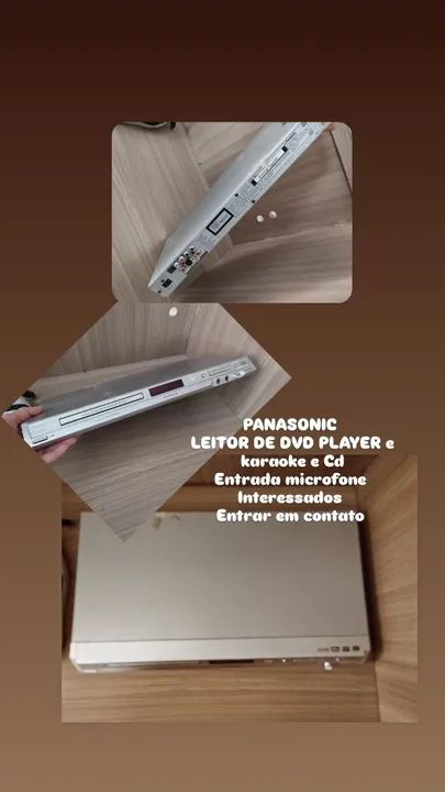 Leitor de DVD Panasonic com Karaoke