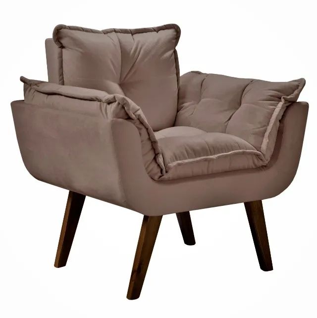 Poltronas modernas, confortáveis em diversas cores