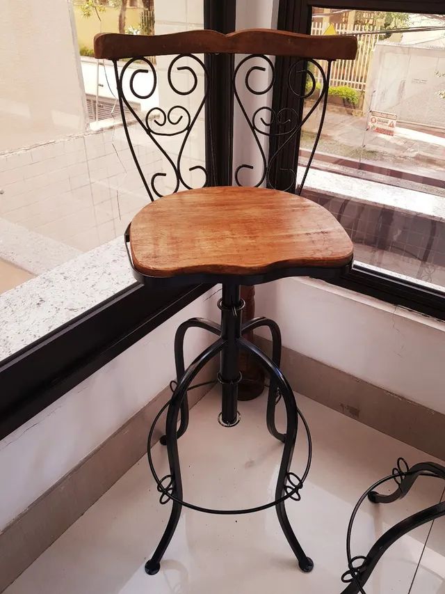 Banqueta Bistrô Ajustável Arabesco Coração  - Foto 5