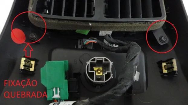 Moldura Difusor Ar Traseiro Console Ford Edge 2008 2009 - Foto 2