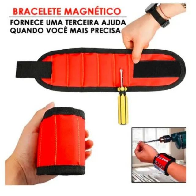 Pulseira Magnética - Parafusos, Pregos, Moedas, Agulhas _ FE130 - Foto 3