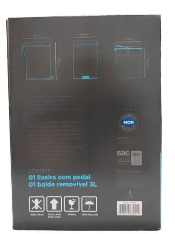 Lixeira Inox 3 Litros Ágata - Foto 4