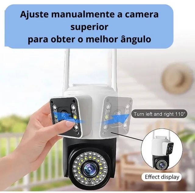 Câmera de Segurança Externa com 2 Lentes - Proteja o que é Importante! - Foto 4