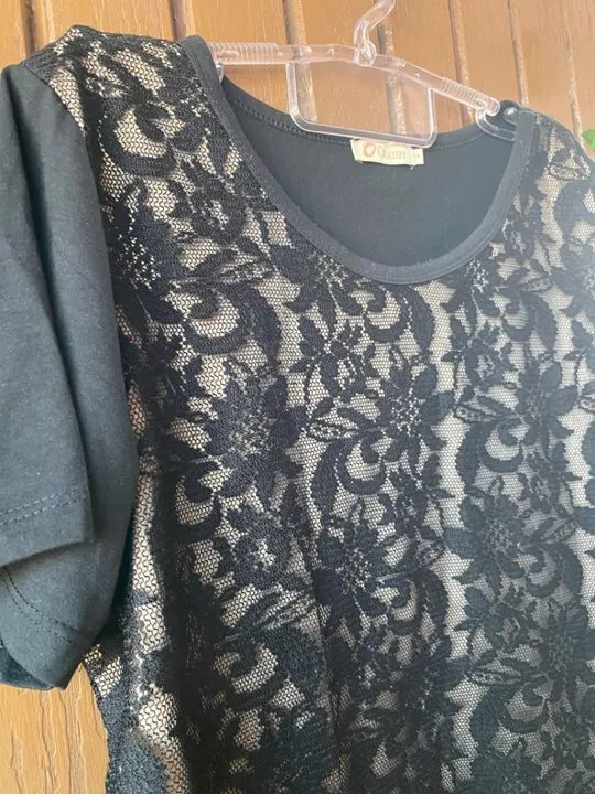 Blusa de Bordada Criatiff Preta - Foto 4