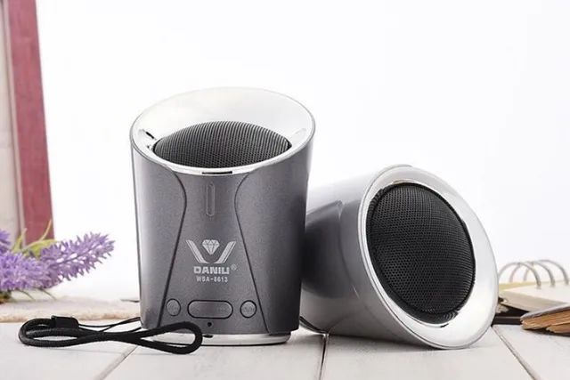 caixa Bluetooth Daniu WSA-8613 ou 8612 original portátil e lindo design ,radio FM - Foto 5