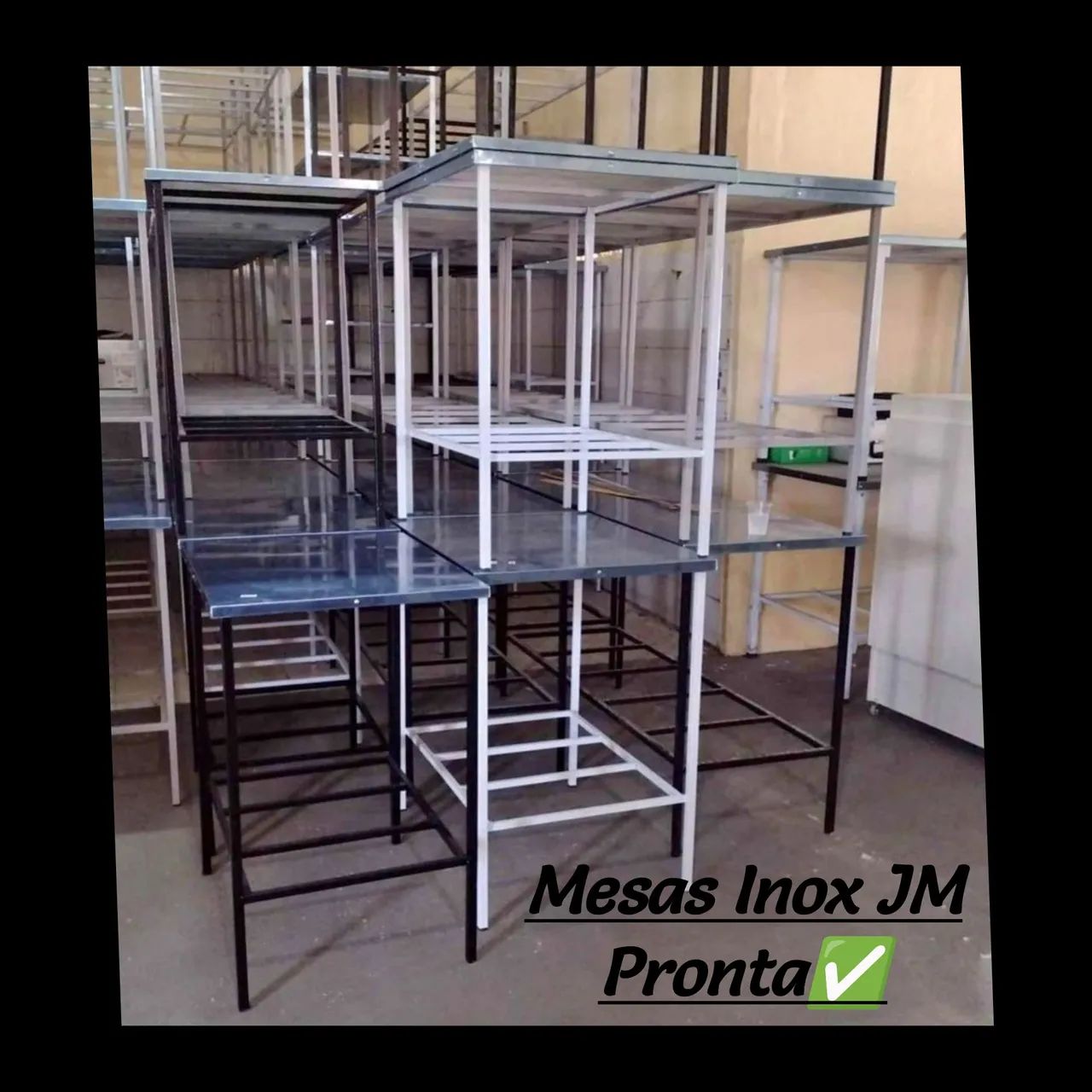 Mesa de Inox com Estrutura de Ferro - Foto 4