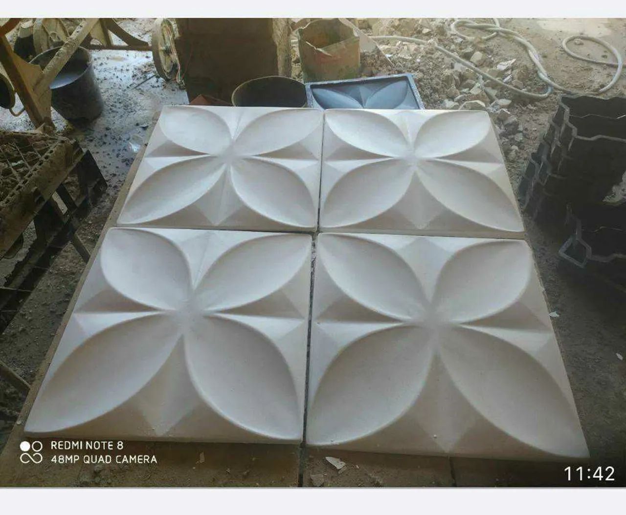 Revestimento gesso pétala 39 x 39  - Foto 3