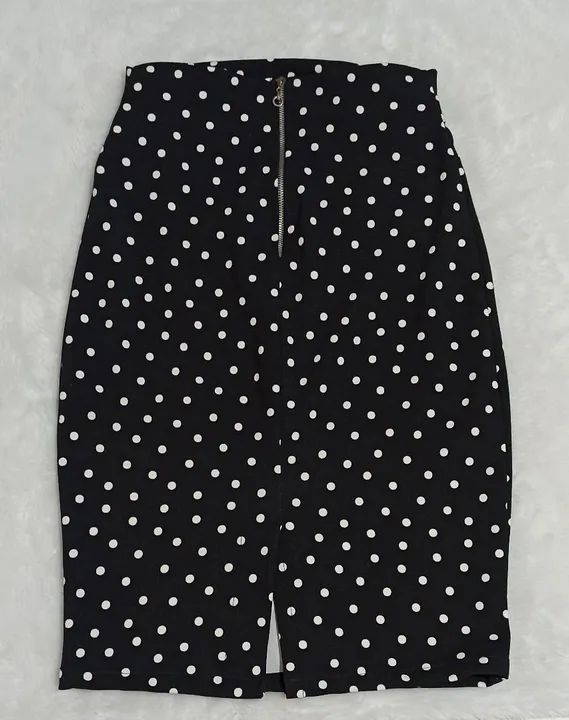 Saia Polka Dot Preta - Foto 2
