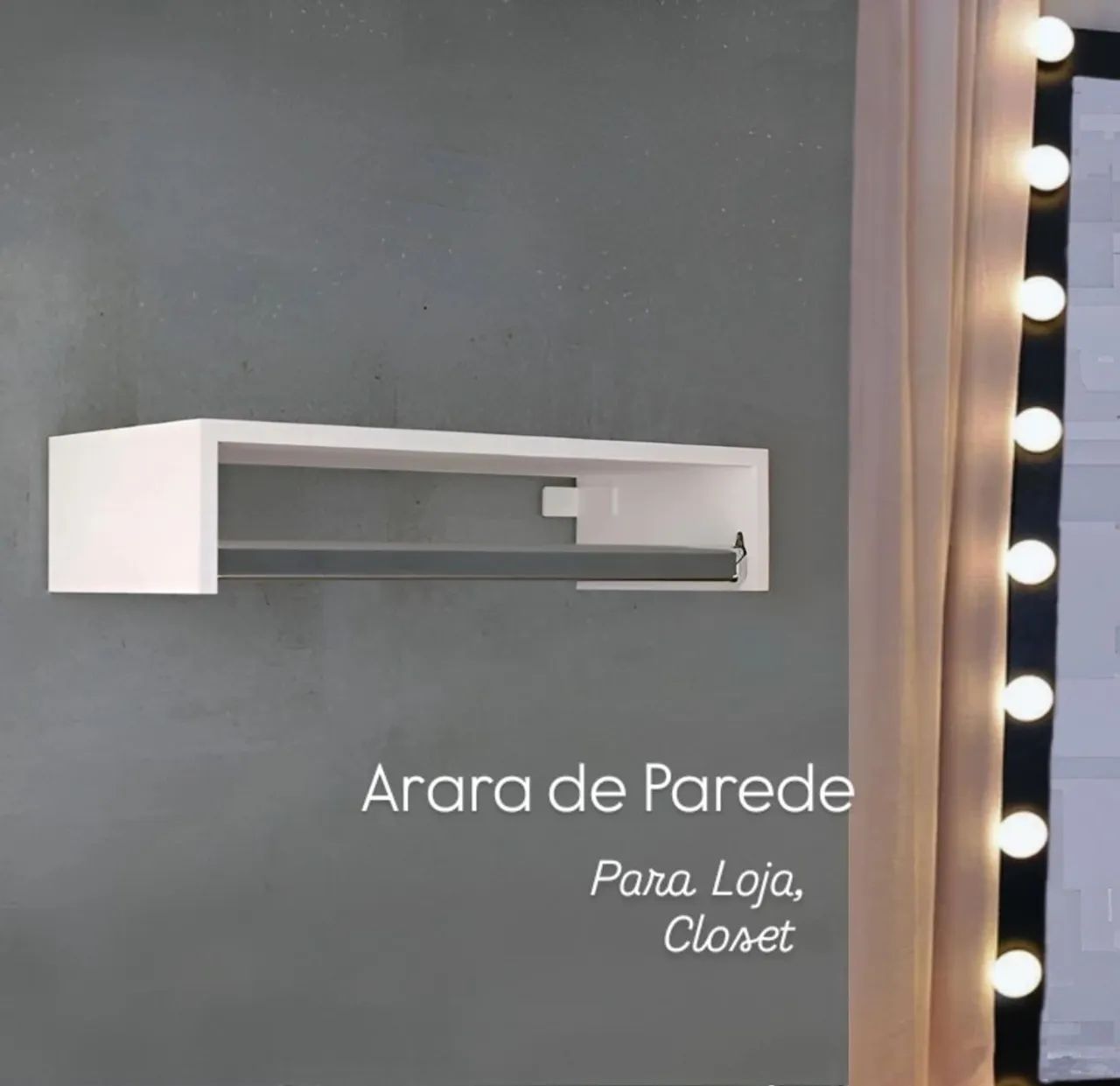 Arara de Parede para Loja ou ClosetCloset