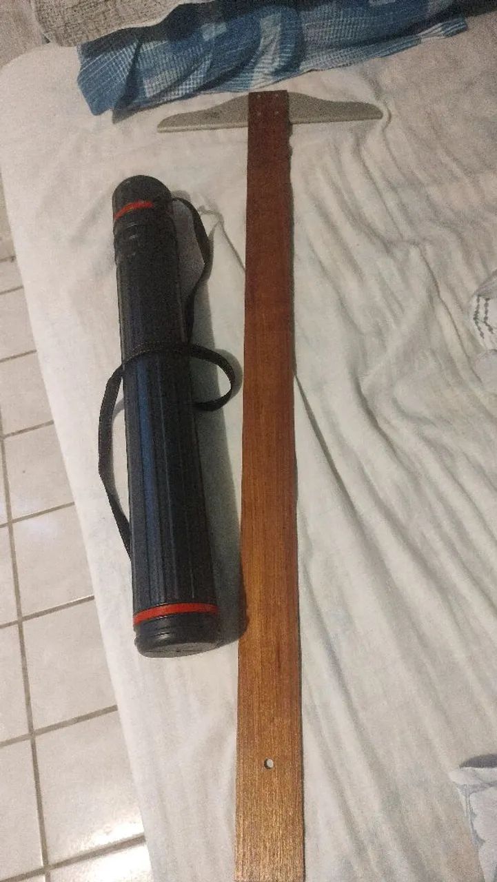 Régua T Trident Desetec 1m + Tubo arquitetura  - Foto 2