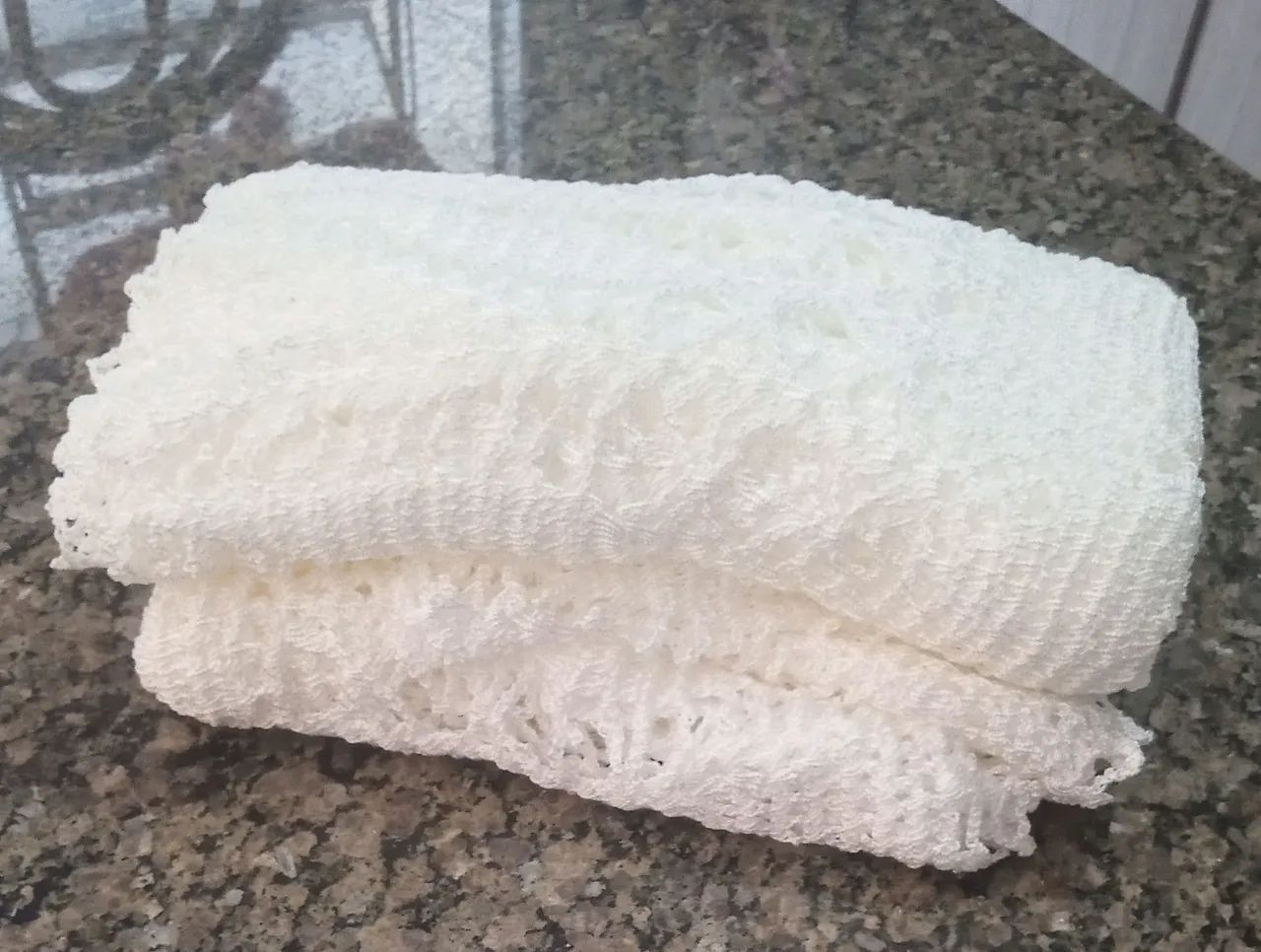 Toalha de mesa de crochê artesanal - Foto 6