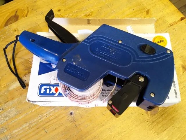 Etiquetadora de preços Fixxar MX2212 em Plástico Azul 6 cm x 12 cm x 24 cm - Foto 2