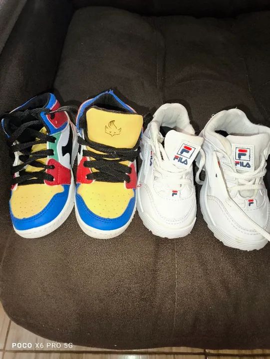 Tênis num 24 masculino infantil 