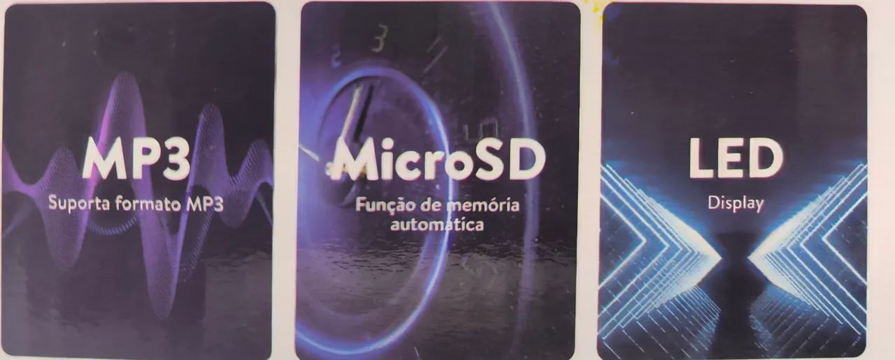 Som automotivo com bluetooth USB e chicote para instalação  - Foto 3