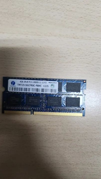 Memória RAM (Notebook) de 4GB DDR3 1600mhz 2Rx8 PC3 12800S- TMT251S6CFR8C-PBHC