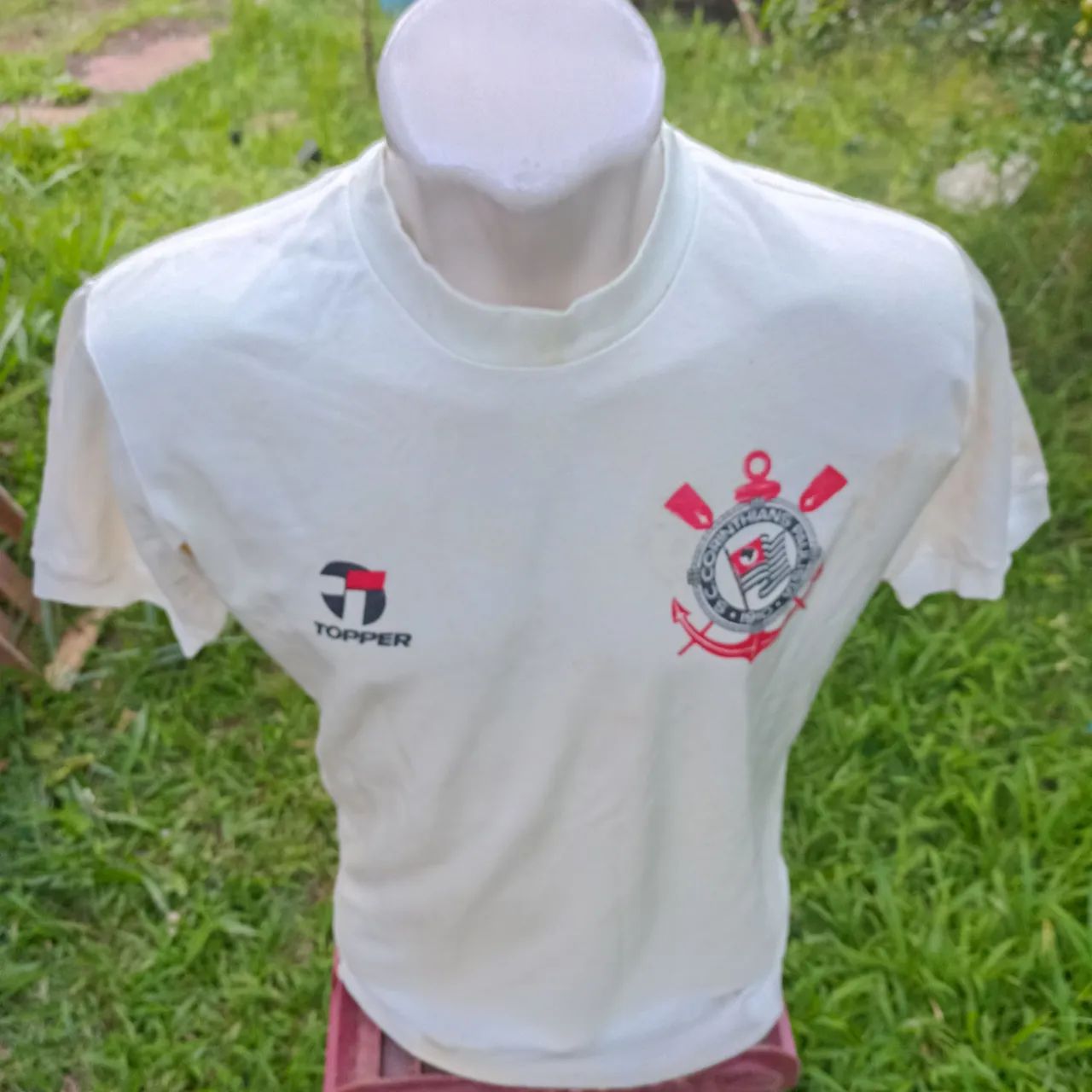 Camisa do Corinthians 1982 usada em jogo 