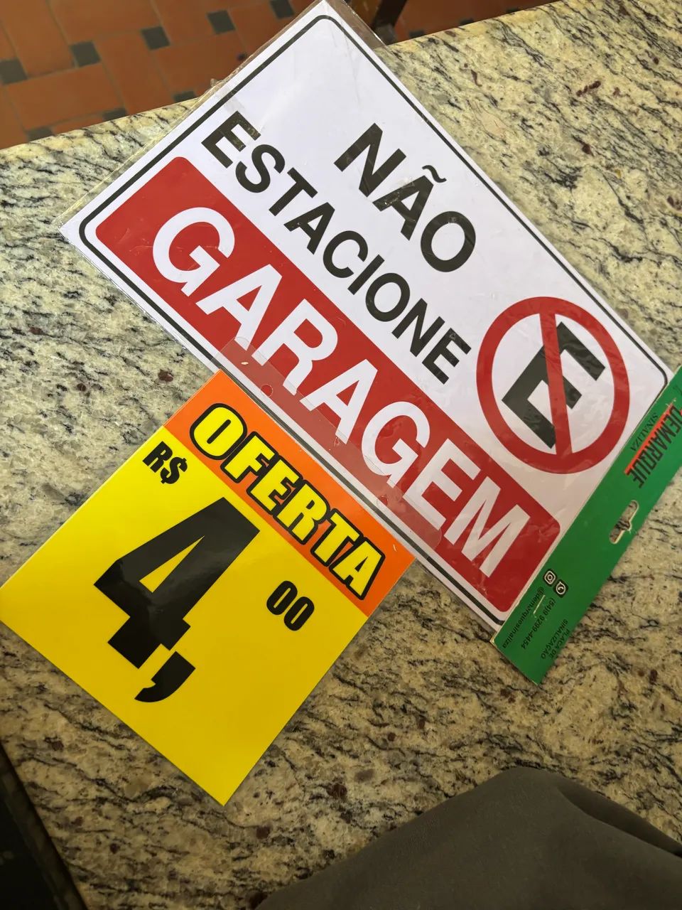 PLACA DE PROIBIDO ESTACIONAR só 4 reais CADA UNIDADE  - Foto 4