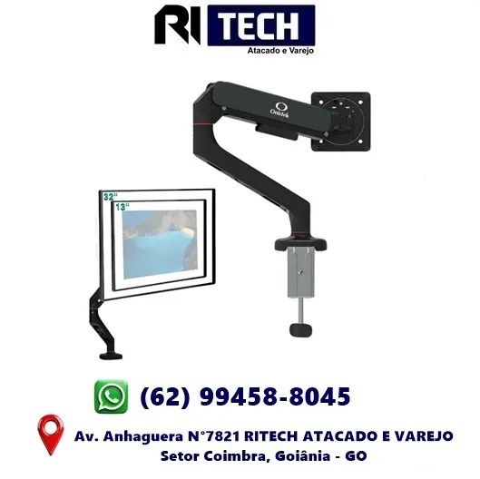 Suporte Onistek Articulado P/ Monitor E Tv De Mesa de 13'' a 33' Polegadas Ajustável