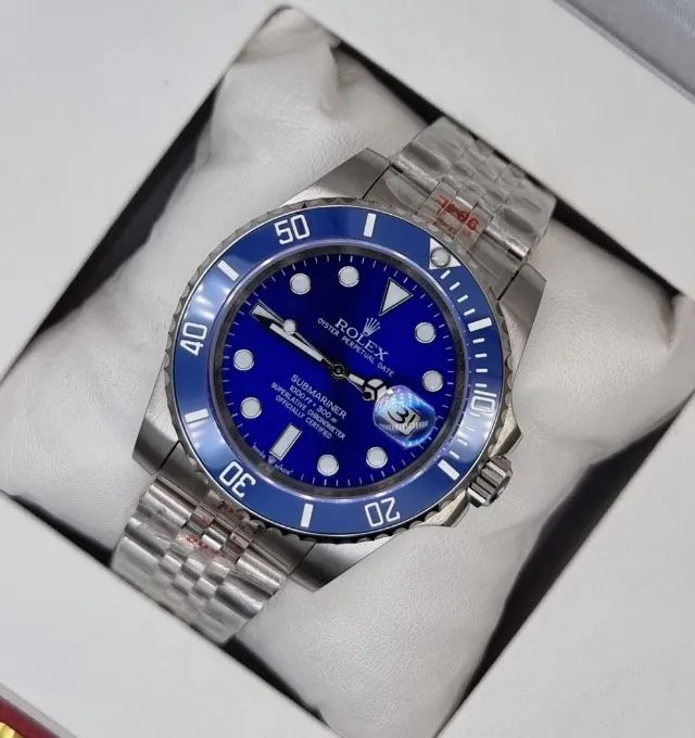 Relógio ROLEX SUBMARINER SMURF - AUTOMÁTICO - JUBILEU - Foto 3