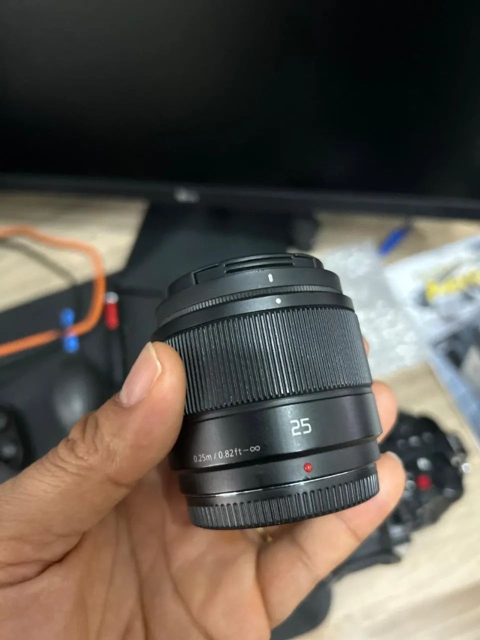 Panasonic Lente LUMIX G, 25 mm, F1.7 ASPH, H-H025E, micro quatro