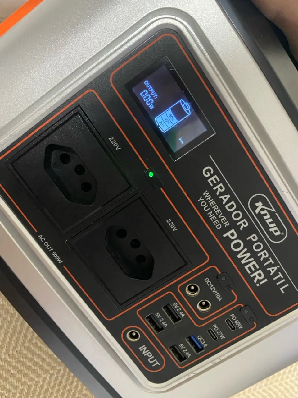 Gerador Portátil Knup - Energia para onde você for!