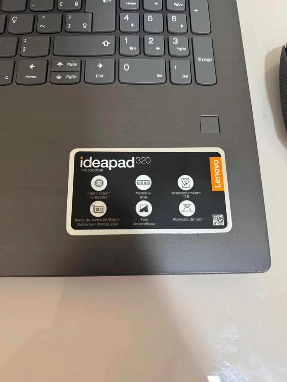 Notebook Lenovo i5 8Gb GeForce Mx150 512SSd Pego troca e passo cartão  - Foto 2