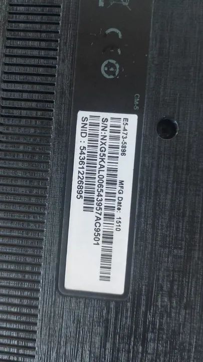 Notebook Acer E5-473-5896
