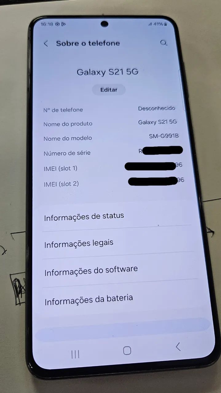 Samsung Galaxy S21 5G 128GB - Perfeito Estado de Conservação
