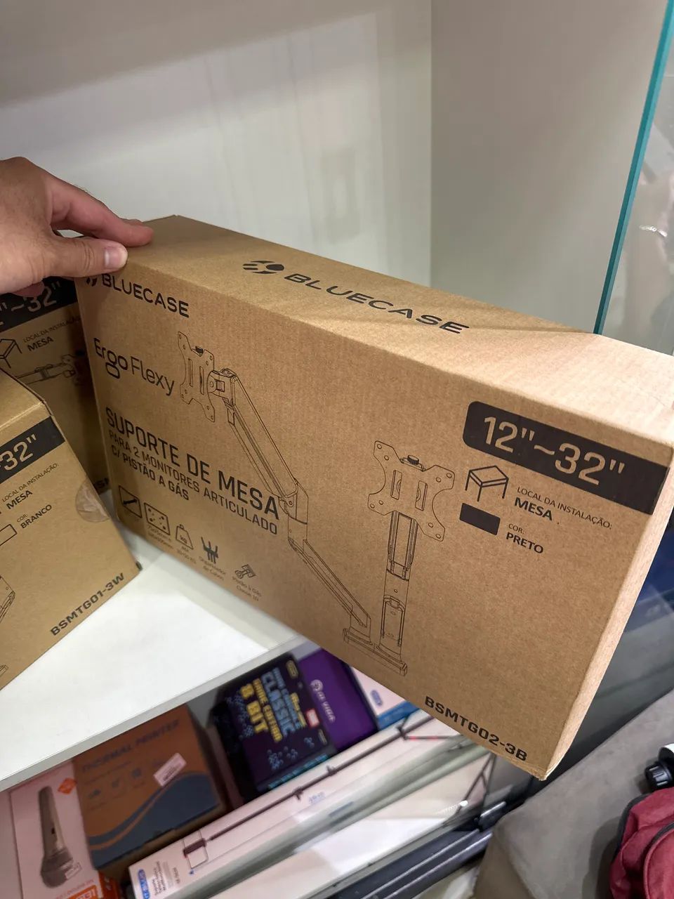 Desktop Stand for 2 Monitors - in white or black color64300790307459122