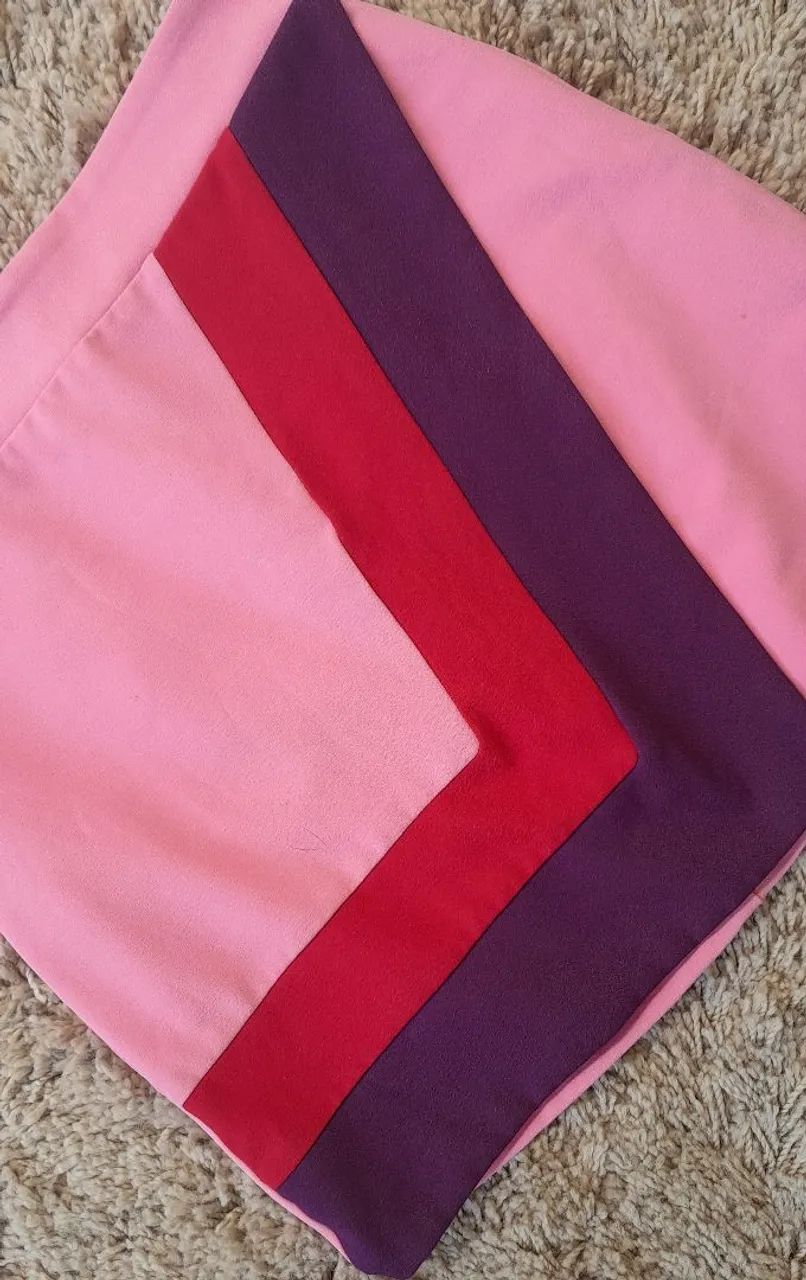 Saia Pink com Detalhes Coloridos - Foto 2