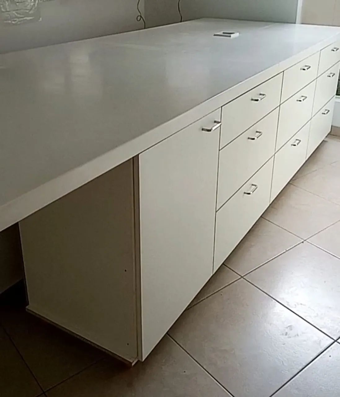 Bancada com gaveteiro duplo ( avulsos)-  ( sem o  tampo de corian)