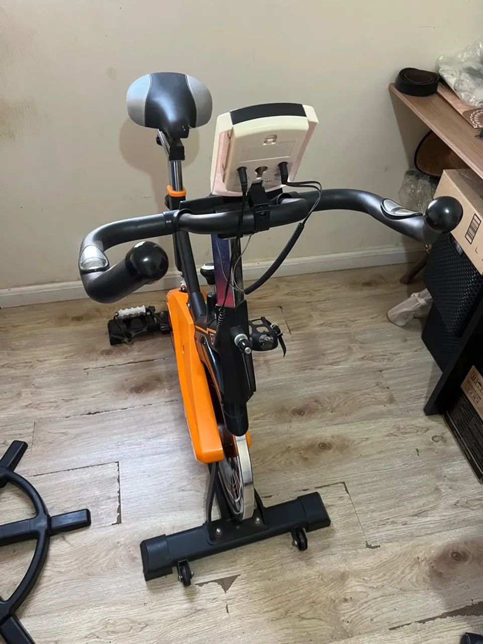 Bicicleta Ergométrica Elite Gallant - Preta/Laranja - Foto 2