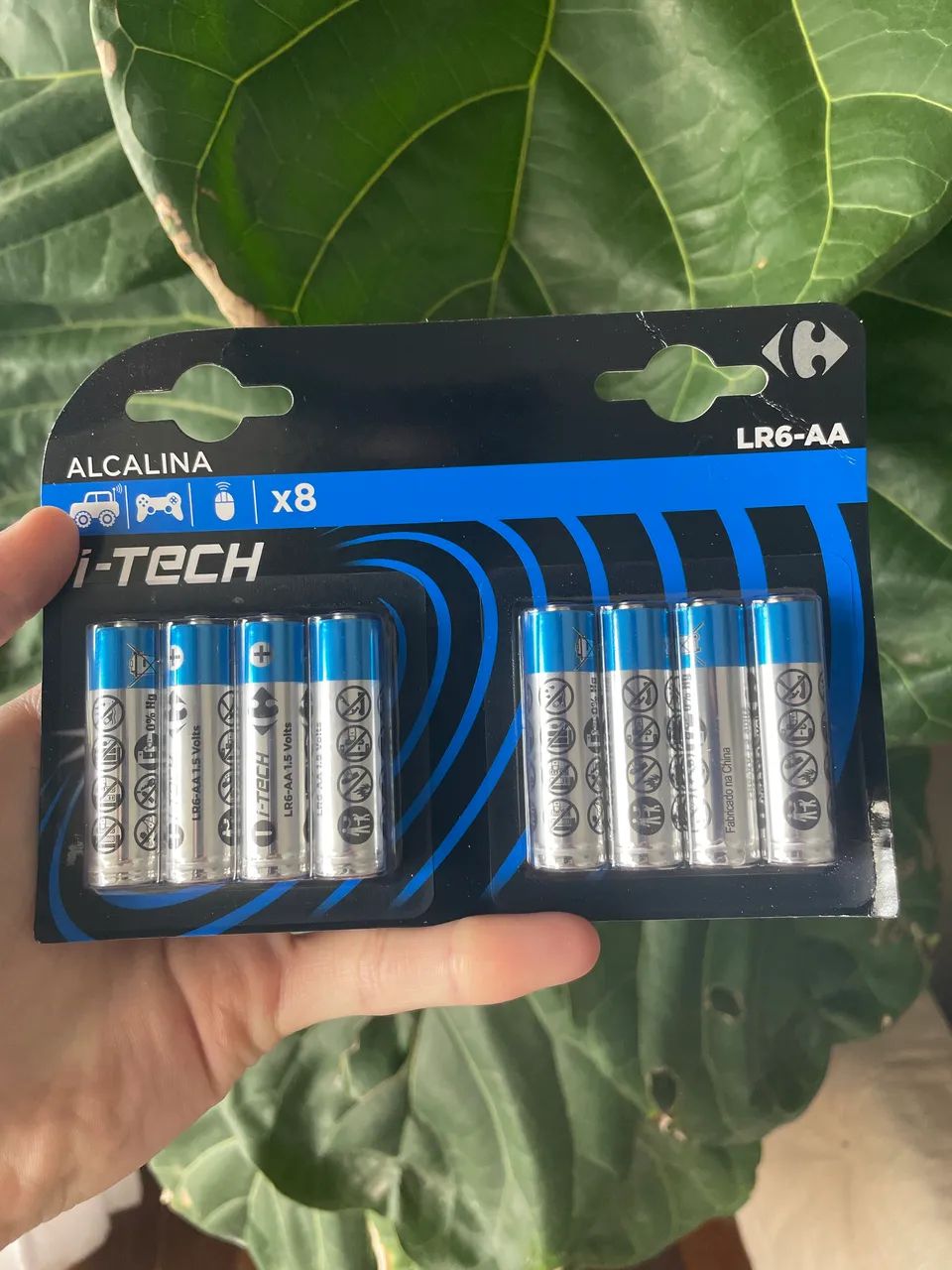 Kit 8 pilhas AA Carrefour Alcalinas Original Lacrado! 