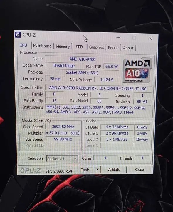 AMD A10-9700 - Processador para Desktop