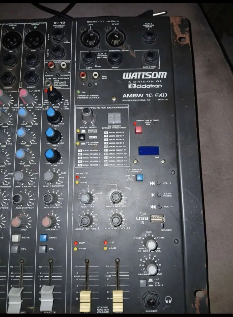 Mesa de Som Wattson AMBW 10 EXID