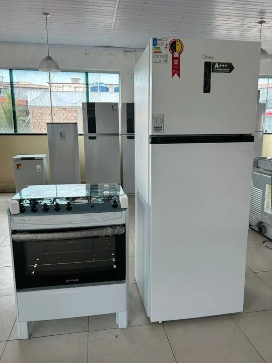 Kit: Fogão Atlas 5 bocas + Geladeira Midea 463L (220v) - Foto 3