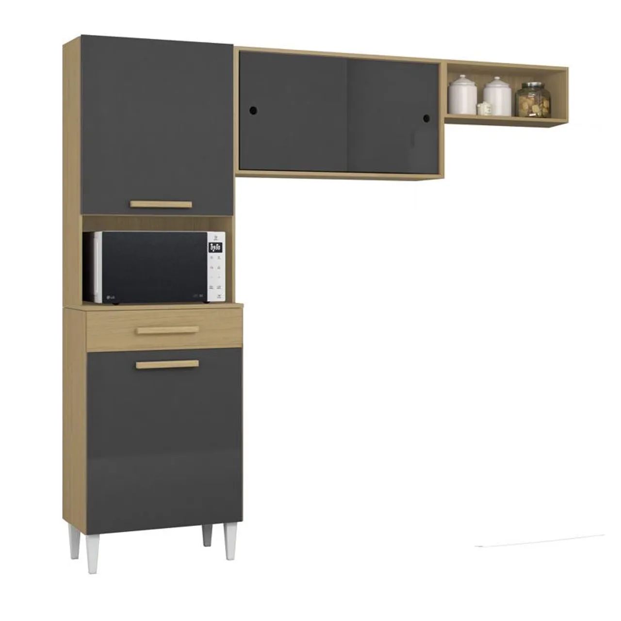 Armário de cozinha 3 peças 201CM - FRETE GRÁTIS