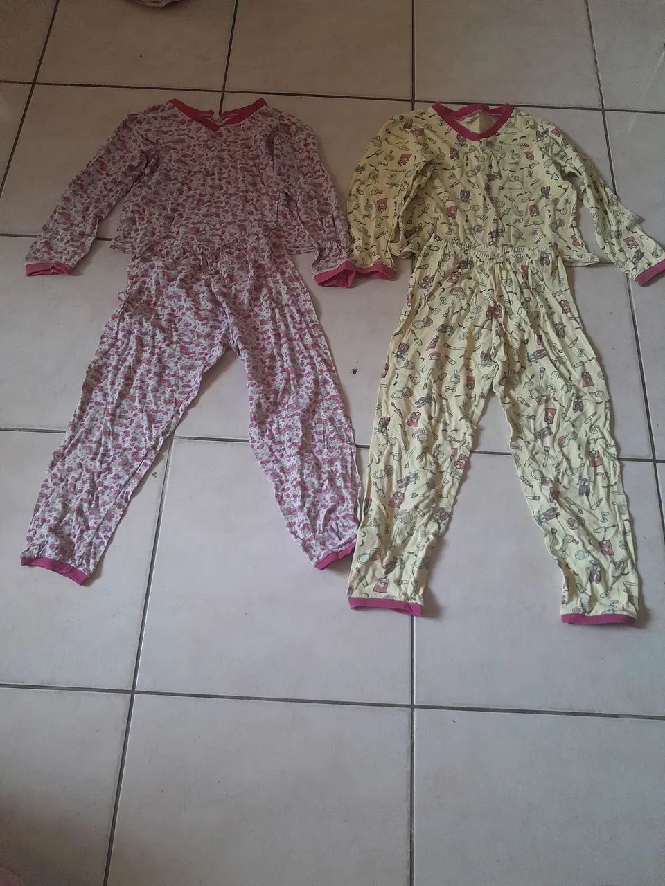 Pijamas manga longa infantil 