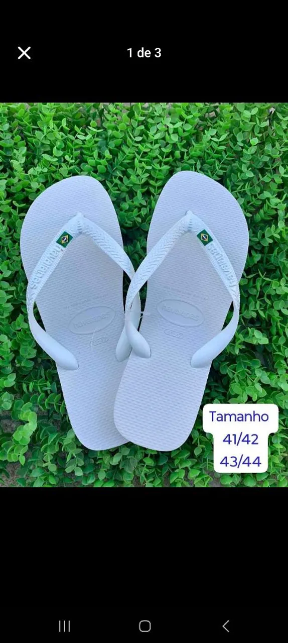 Havaianas Branco todos os Tamanho 41/42 e 43/44