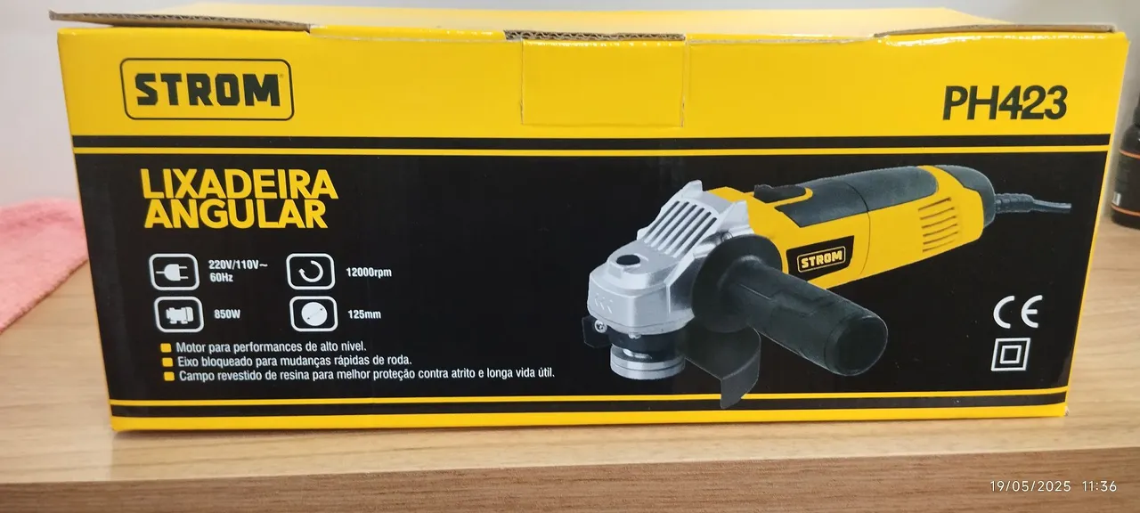 Lixadeira Angular STROM PH423 de 850 watts e tensão de 110 volts3 - 850W