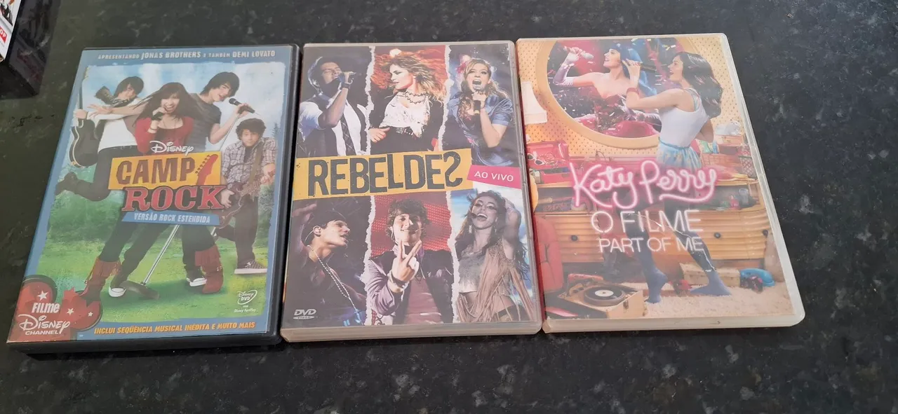 DVDs Camp Rock, Rebelde 2, Katy Perry