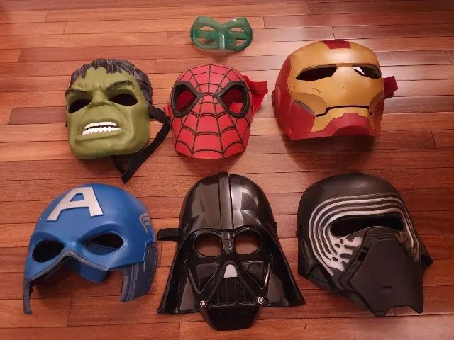 super heróis - 6 máscaras 