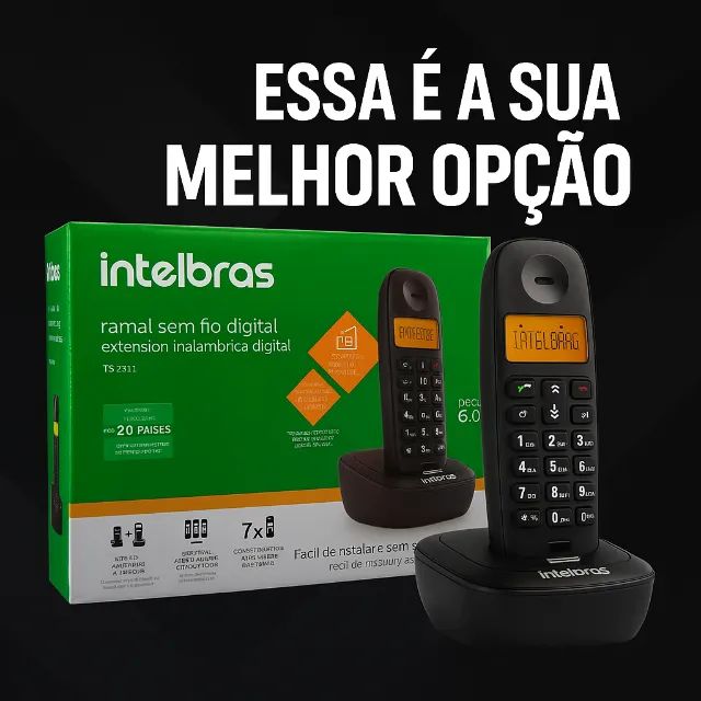Telefone S/Fio Ramal Intelbras