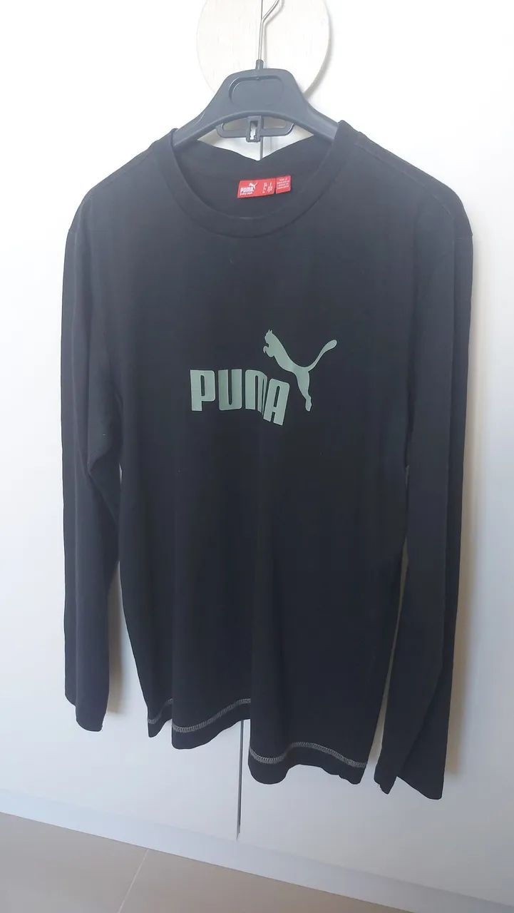 Camiseta de manga longa Puma Original preta