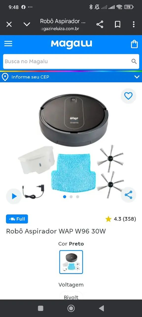Robô Aspirador de Pó WAP - Foto 3