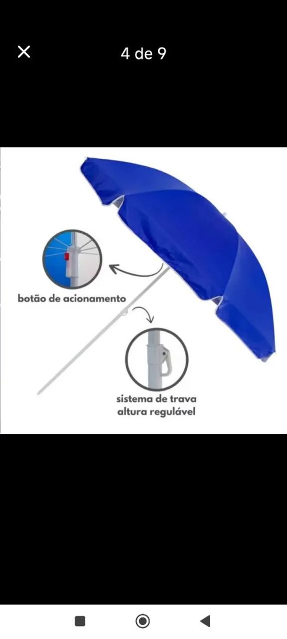 Ombrelone de jardim  vermelha 