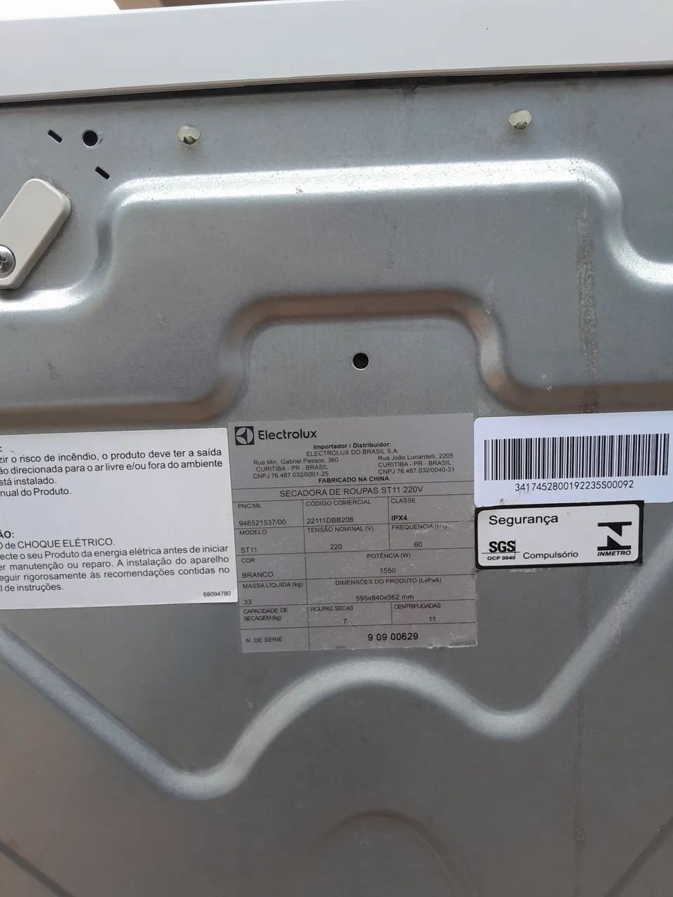 Secadora de Roupa Electrolux - 11kg - Semi-nova - Foto 2